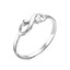 Серебряное кольцо Бесконечность с фианитом 2389966Д